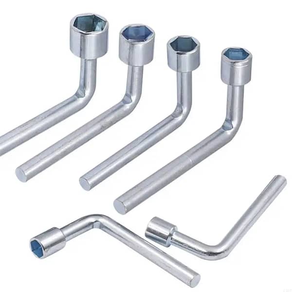 E1PC Compact Metric L Shaped Angled Open 6 point Socket Wrench High Carbon Steel